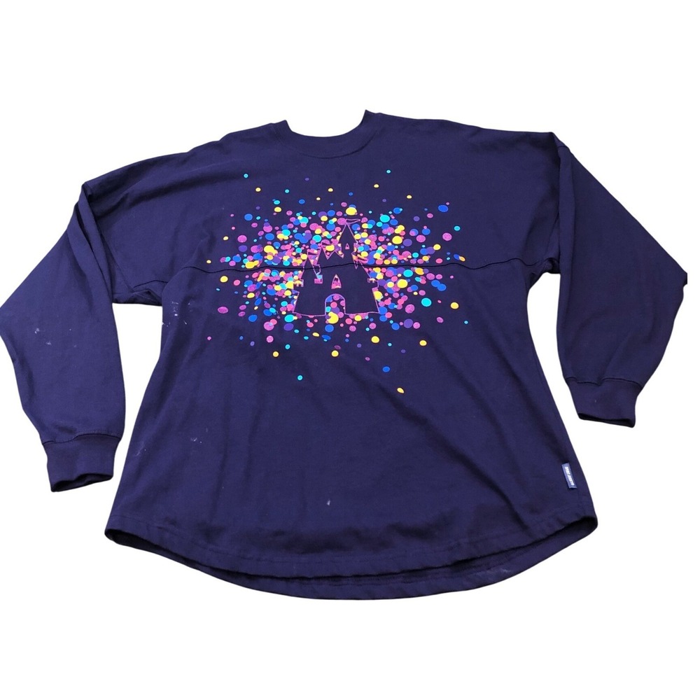 Disney Spirit Jersey Disneyland Paris 30th Purple Castle Long‎ Sleeve Shirt US M
